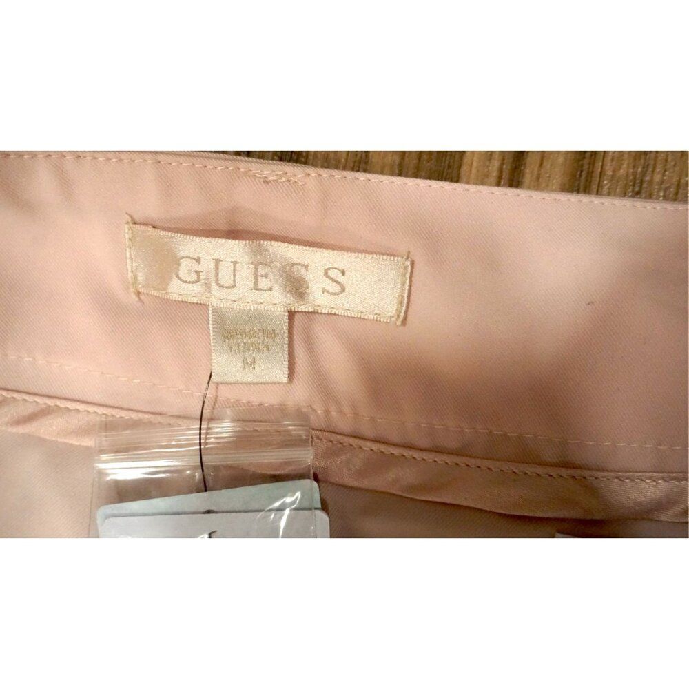 Guess Carla Stretch Crepe High-Rise Straight-Leg Pants - Dolly Pink, Size M NWT - Picture 8 of 13